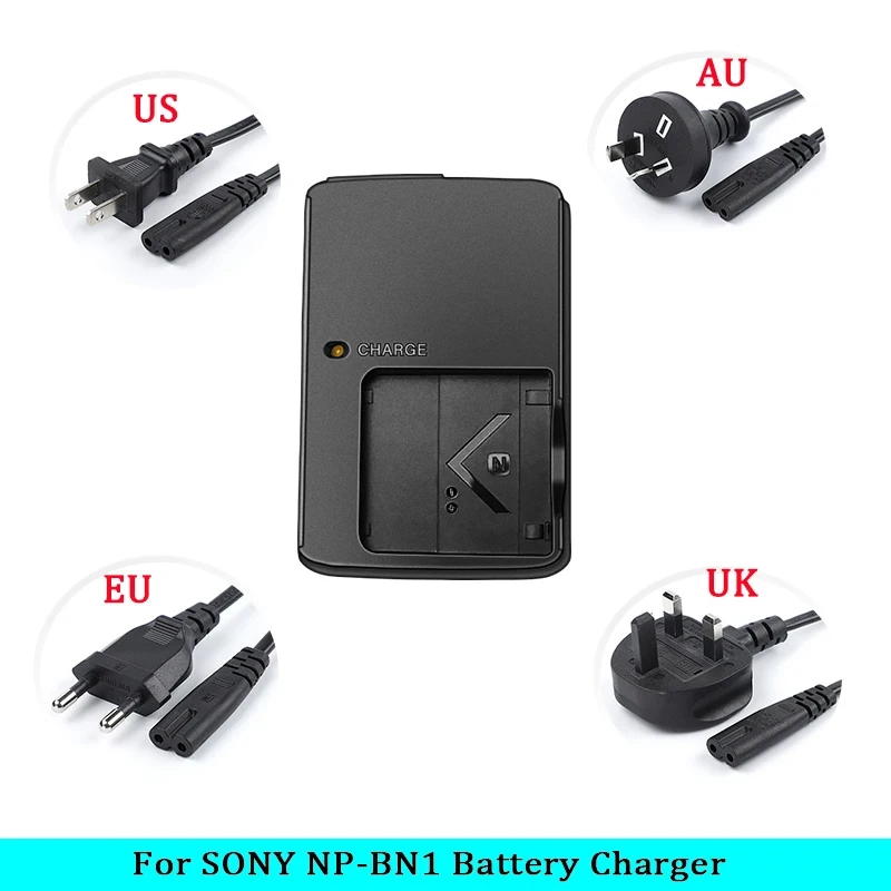 BC-CSN BCCSN Battery Charger for Sony NP-BN1 NPBN1 TX5 WX9 TX7 TX7C W310 W320 W350 W390 W570 W380 WX100 Camera BC CSN