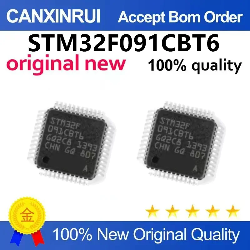 （5pcs-100pcs）Original genuine STM32F091CBT6 ST microcontroller MCU microcontroller LQFP-48 in stock