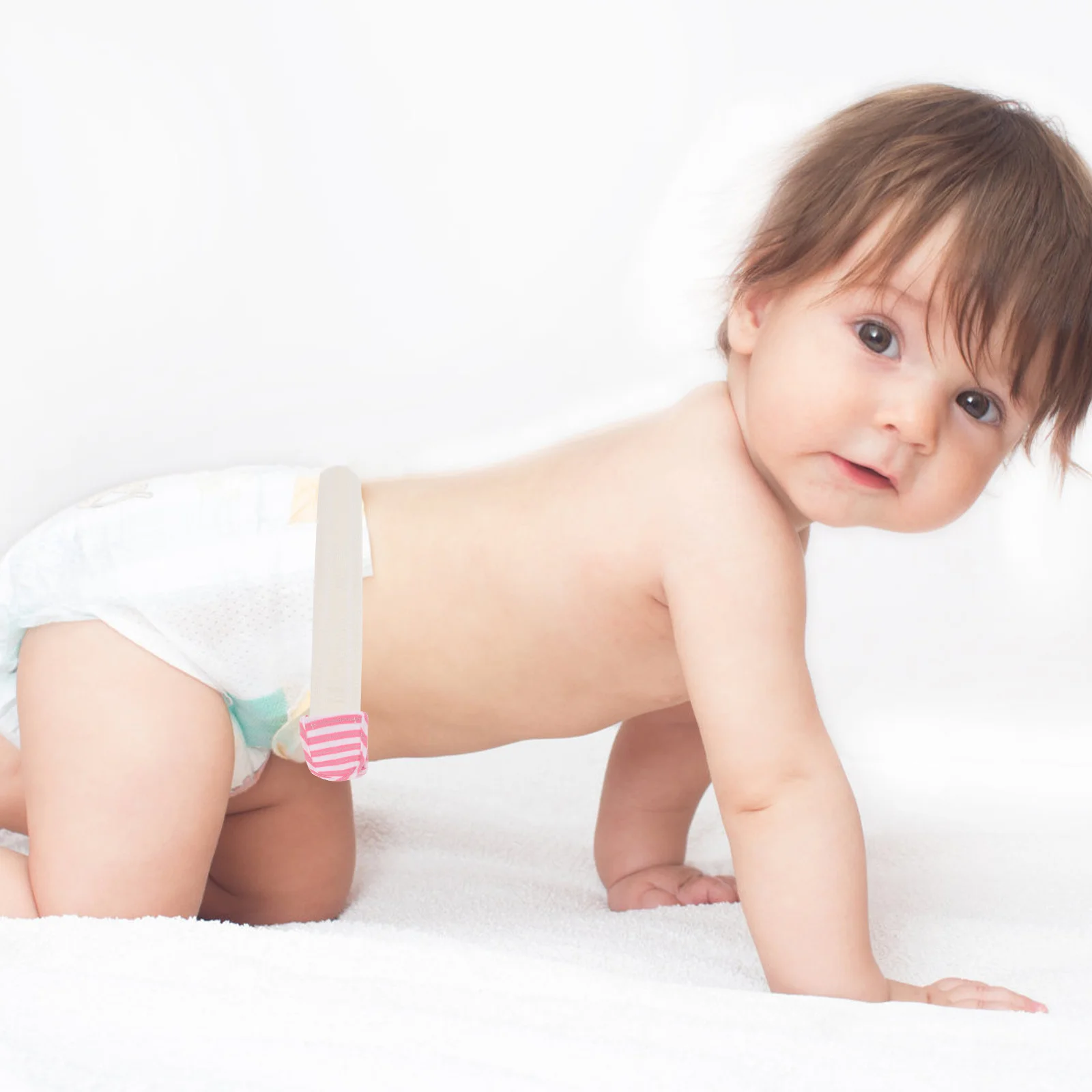 

18Pcs Diaper Fixing Belts Baby Adjustable Elastic Rubber Soft Diaper Fastening Belt Toddler Baby Belt