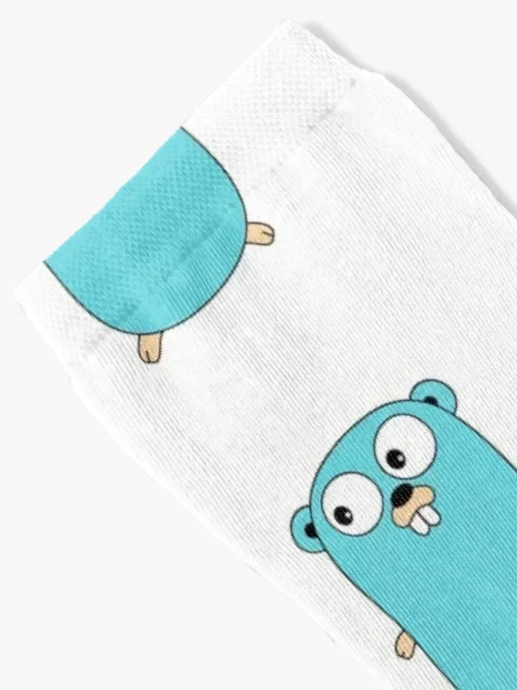 The Go Gopher: Official Golang Logo Socks colored kids soccer anti-slip luxury Boy Child Socks Women's