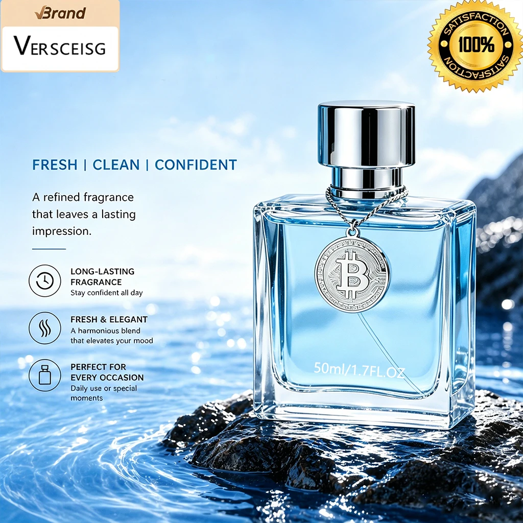 1.7 fl oz Woody Scent Men's Pheromone Cologne - Party Essential Men's Perfume, Portable & Fashionable, Collectible Pendant Bottle, Valentine's Day Gift