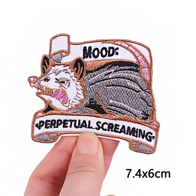 Cartoon Badge Letter Animal Embroidery Patches On Clothes Applique Bottle Patch Iron On Patches For Clothing Stickers Sewing DIY