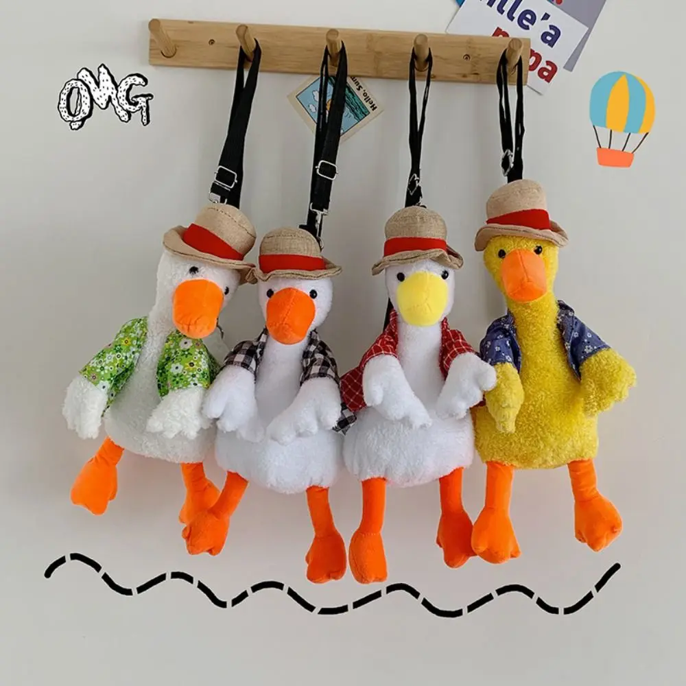 

Shopping Bag Tote Bag Refueled Duck Plush Bag Large Capacity Zipper Cartoon Shoulder Bag Cartoon Cute Plush Crossbody Bag Unisex