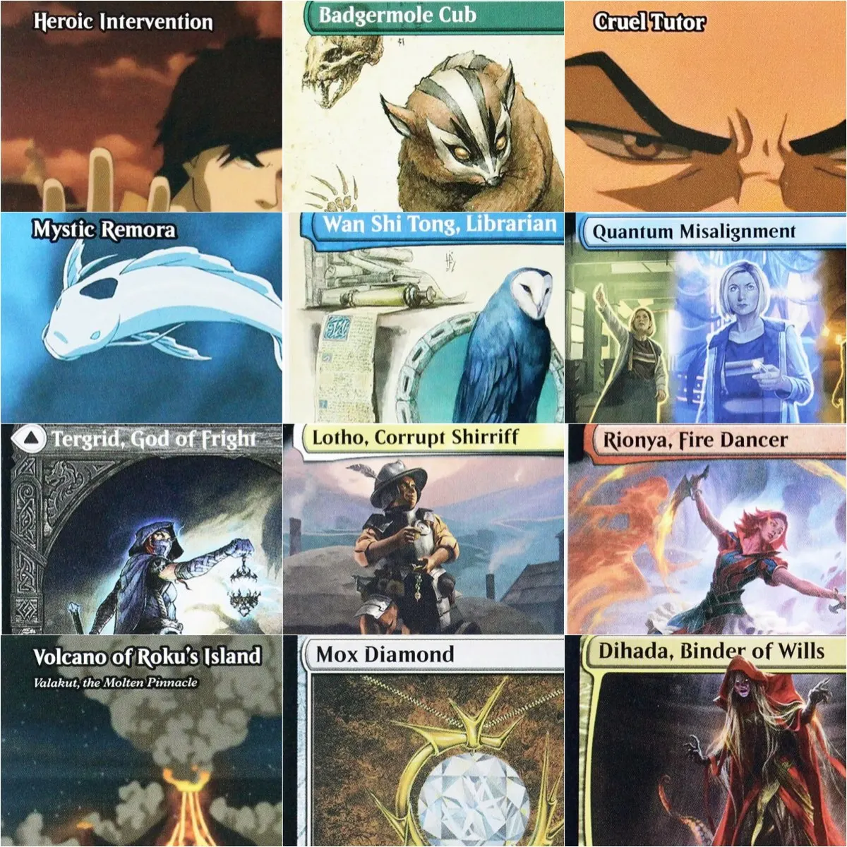 TLA/TLE Mystic Remora Intervenção Heróica Cartões Proxy Mágicos Qualidade Superior Proxy Reunião Tabuleiro Jogando Jogo Cartões de Negociação Proxy