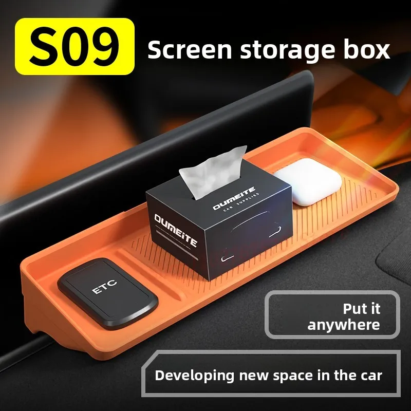Silicone Storage Box For Changan Deepal S09 Center Console Organizer Multifunctional Car Tissue Holder Interior Accessories