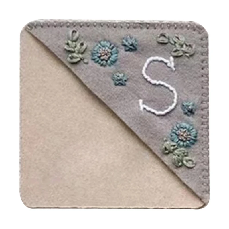 K1AA Felt  Embroidered  Coner Book Page Markers Corner Page Clip