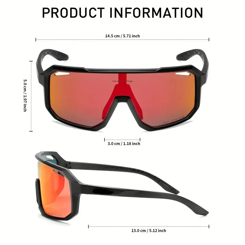 Wraparound Fashion Glasses — 2 Pieces — product information 1