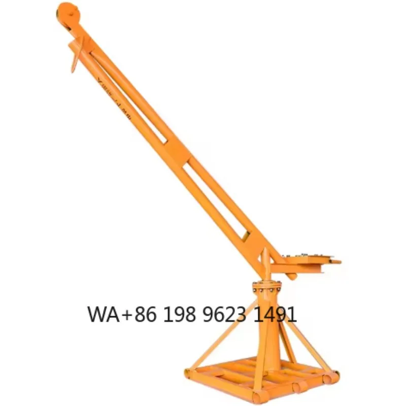1000kg 360 Degree Rotation Mini Monkey Post Hoist Outdoor Lifter Construction Site Portable Lifting Equipment