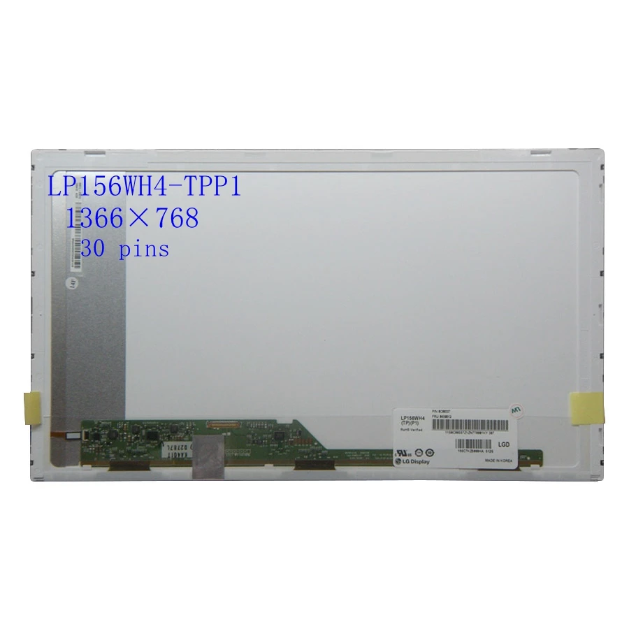 Led Lcd screen display matrix LP156WH4-TPP1fit B156XTN02.6 N156BGE-E11/E21 LTN156AT08 HD 1366*768 EDP 30 PIN