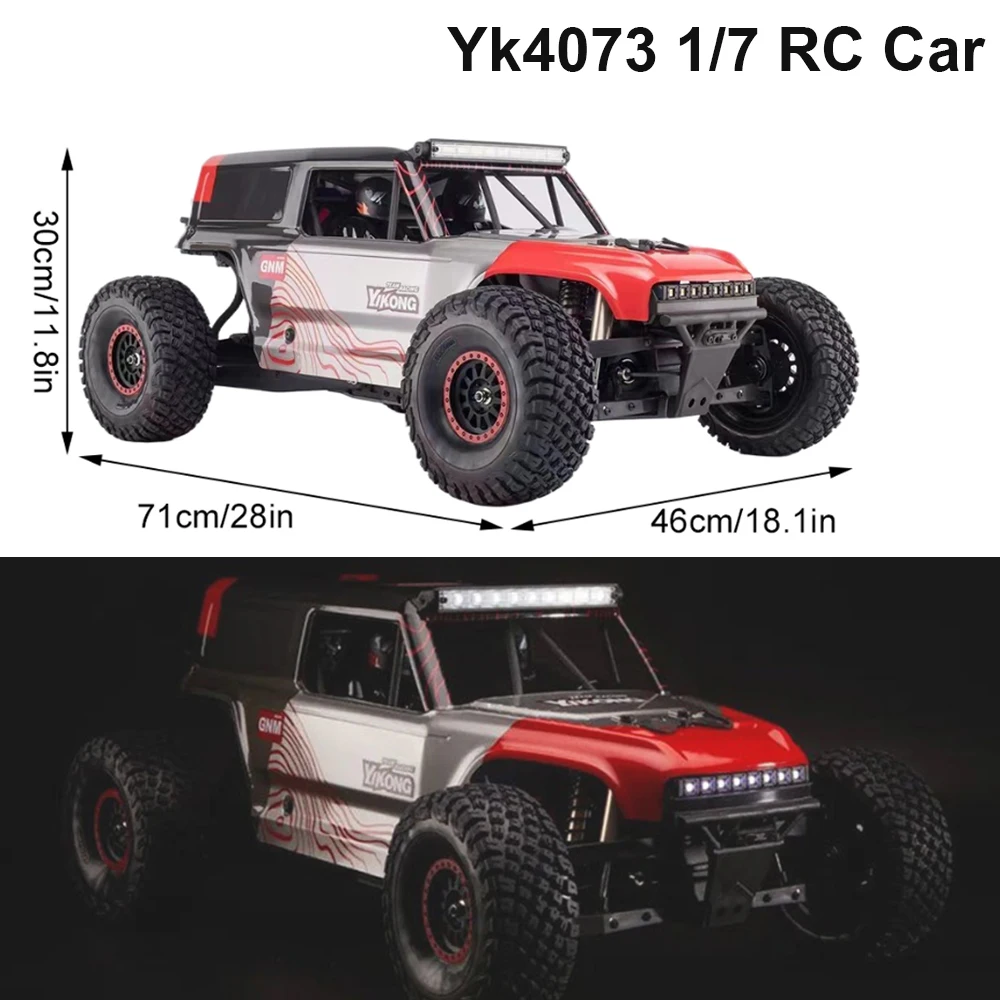 1/7 Yk4073 Tb7 Brushless 4x4 Desert Short Truck Kit fuoristrada Metal Gear 30kg Servo 150a Esc 2.4G RTR Simulazione Rc Car