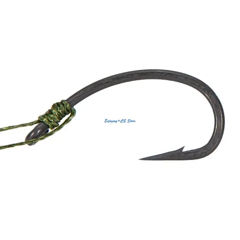

Y51D Curved Barbed Carp Hook Carbon Steel Fishing Hair Rigs Curved Barb Carp Hooks