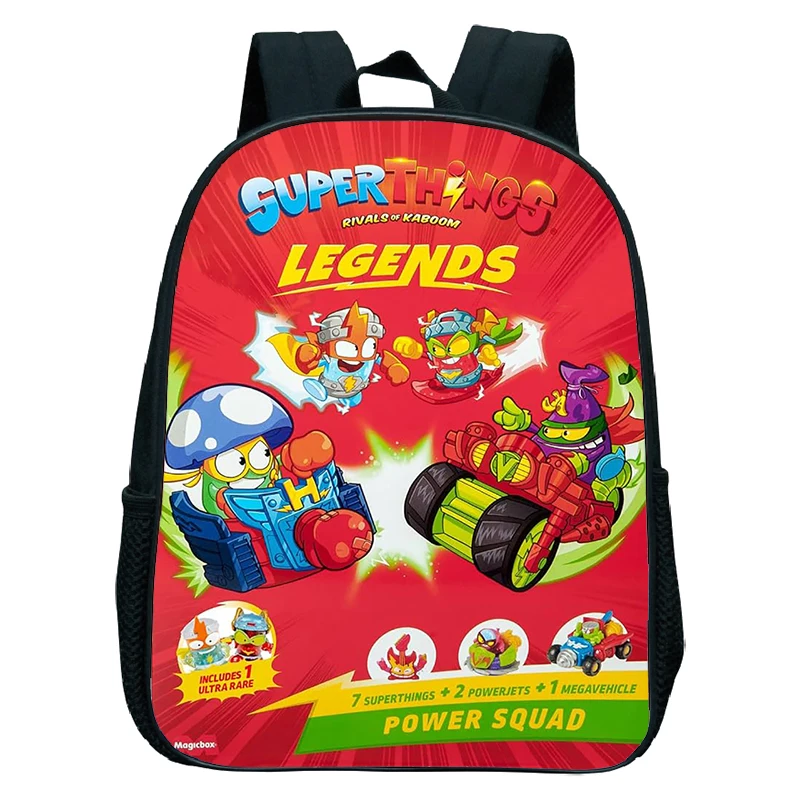 Lightweight Superthings Legends Print School Backpack For Preschool Boys Girls Hight Quality Childcare Bags Cartoon School Bags