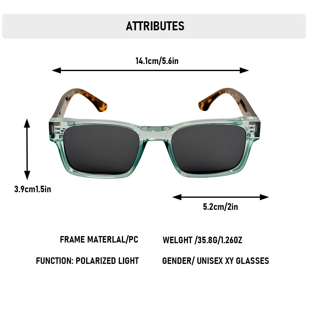 2026 Quadratische Sonnenbrille Herren Luxus Vintage Polarisierte Sonnenbrille Damen Trendige Neue Mode-Brille Gafas De Sol Polarizadas Zonnebril – Detail 14