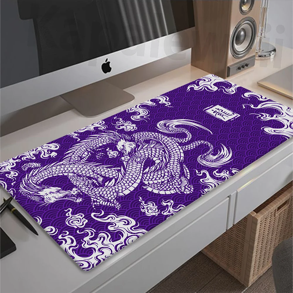 Tapis de souris de jeu arc-en-ciel, vitesse, sous-marin Gamer Dragon, polymères média, style japonais, médicaments de bureau pour ordinateur, bureau, 400x900mm