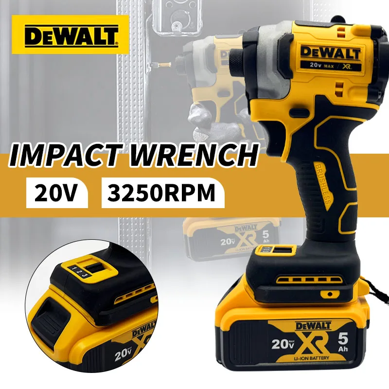 

DEWALT DCF850 Бесщеточная ударная отвертка 20 В с литиевой батареей, электрические отвертки с высоким крутящим моментом, инструмент для профессионального использования