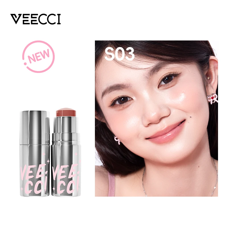 Barra resaltadora de luz de agua, barra de rubor iluminadora Natural de un solo Color, barra de contorno 3D para maquillaje facial de piel de rocío