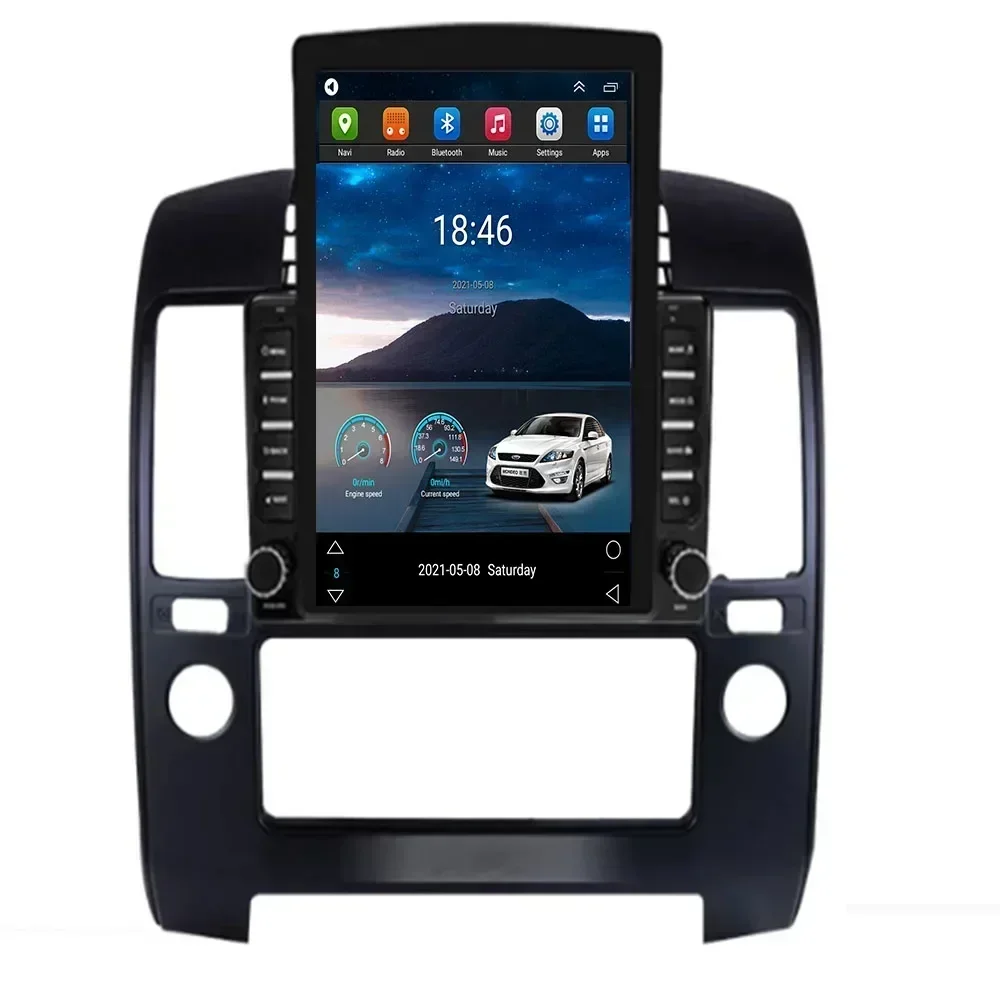 For NISSAN Navara 2004+ Android 13 8G+128G Auto Radio Audio Video A/V Player Head Unit With GPS Carplay Tape Recorder Cassette