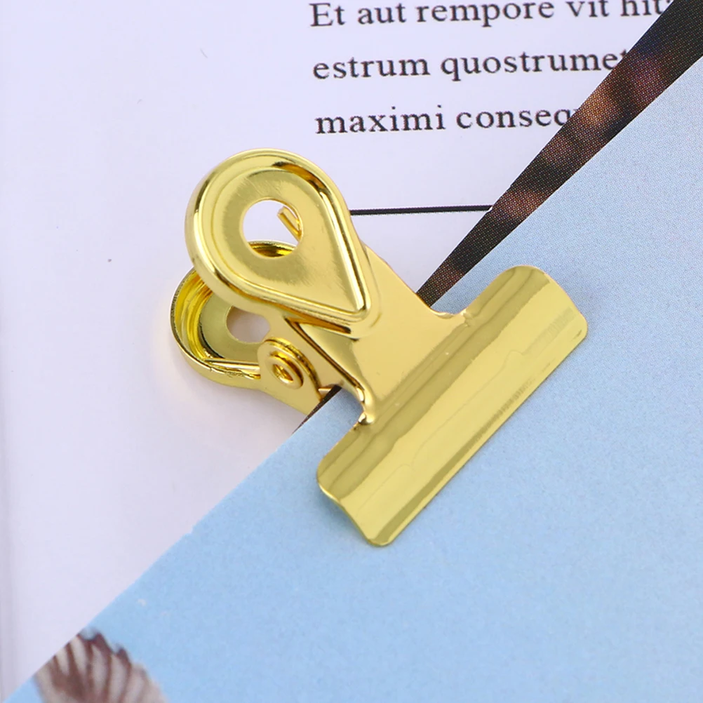 

5pcs Long Tail Binder Clips Creative Shape Adorable Colored Paper Clamps Strong Hold Office School Home Use Stainless