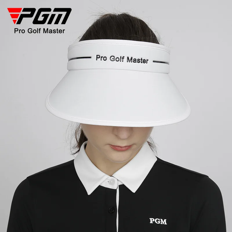 

PGM Women's Golf Caps No Top Hats Breathable Sun Protection Shade Female Casual Cap Moisture Wicking Sun Hat MZ048