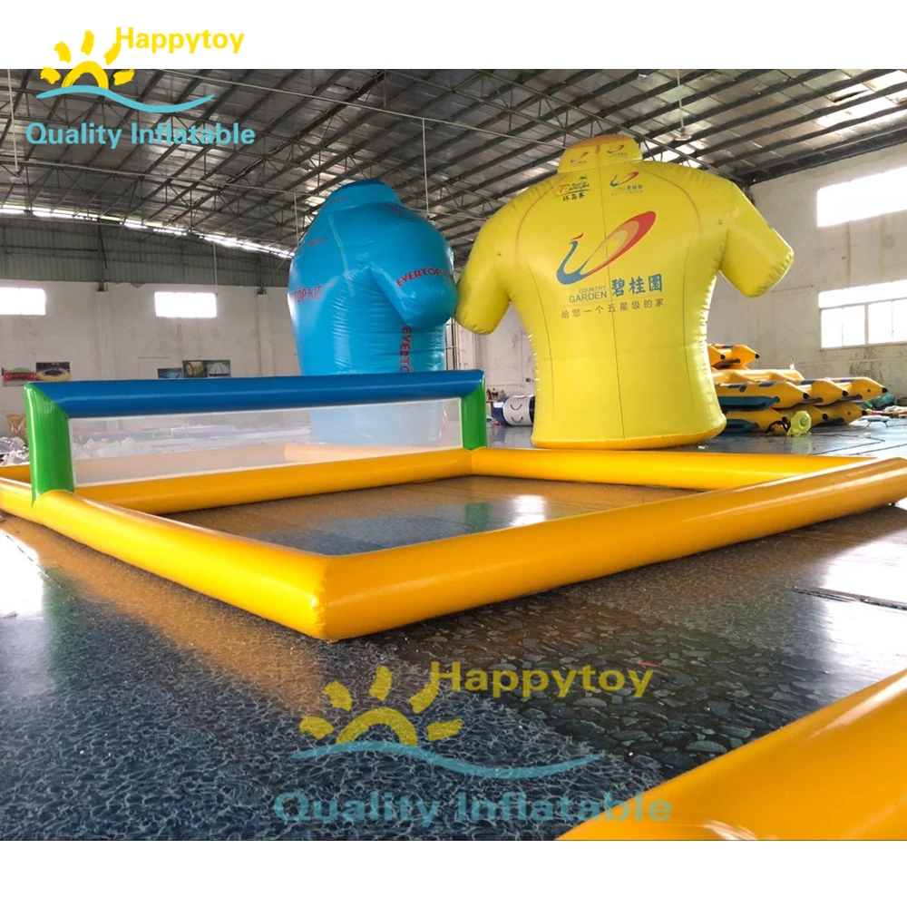 Water Play Sport Games Inflatable Floating Water Volleyball Court Filed