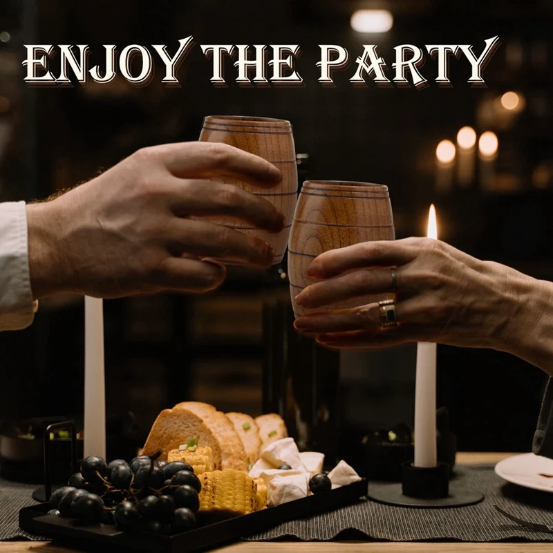 

чашка, 2 шт., классическая деревянная пивная кружка в форме бочонка, чайные чашки ручной работы, для кофе, горячих напитков, молока, вина, 210 мл