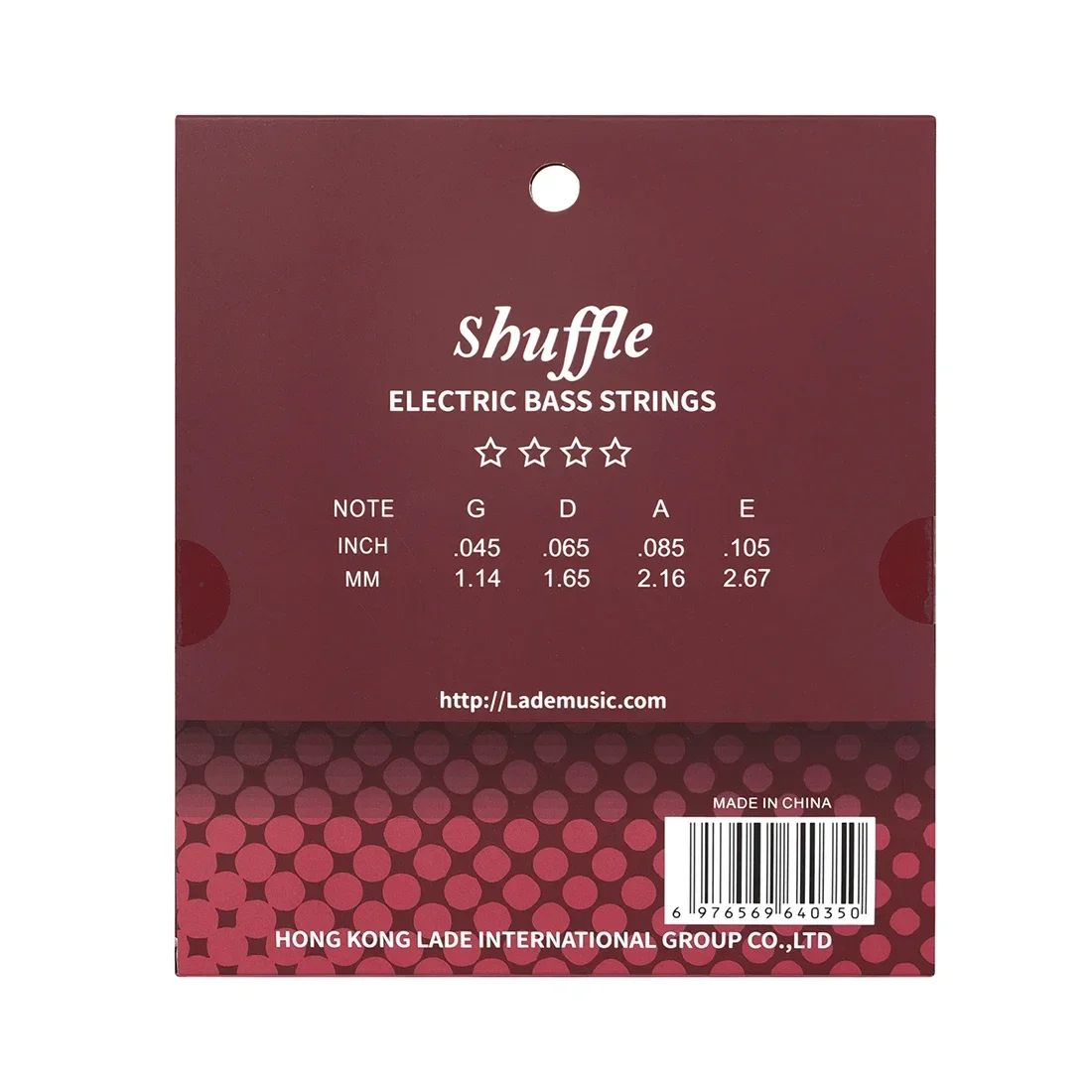 Shuffle EB4-105 4-String Electric Bass Strings Hexagonal High Carbon Alloy Bass Strings Parts Four-String Electric Bass String