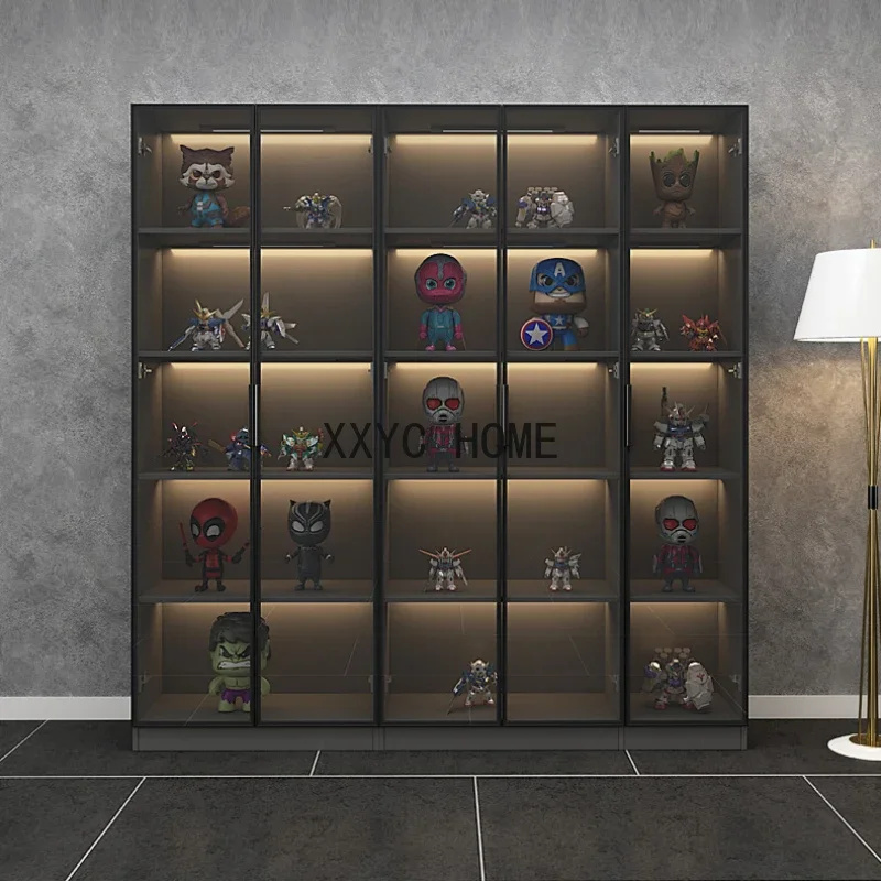

Black Morden Living Room Cabinets Storage Organizer Showcase Shelf Cabinets Display Home Gabinete De Almacenamiento Furniture