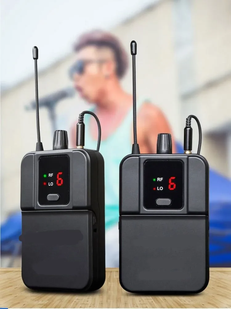AsperX Wireless Mic In Ear Monitor System UHF Stereo Microphone IEM System Stage Monitoring Single Dual Tow Channel
