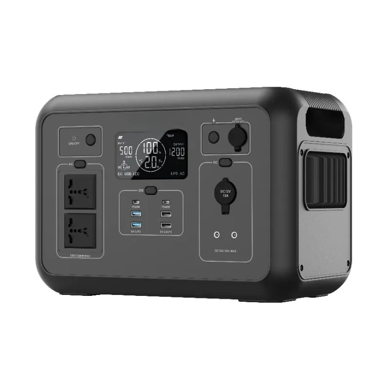 A-grade EV-level LiFePO4 Batter Support Solar Charging 1200w Portable Power Station With UPS Function