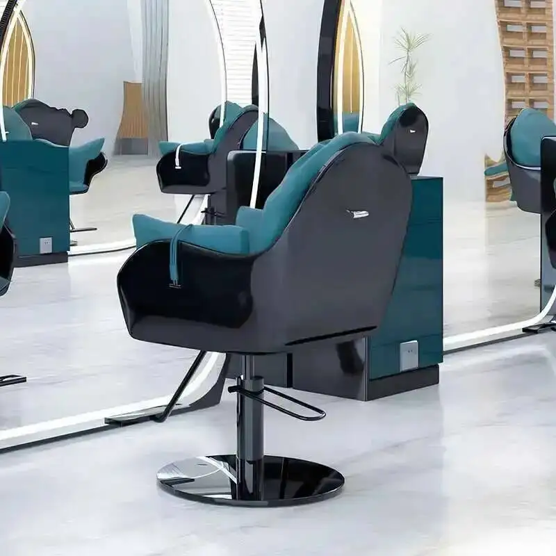 Ergonomic Furniture Beauty Perm Salon Professional Equipment Barber Chair Silla Hair Stylist Down Rotating Chairs Barbero Stuff
