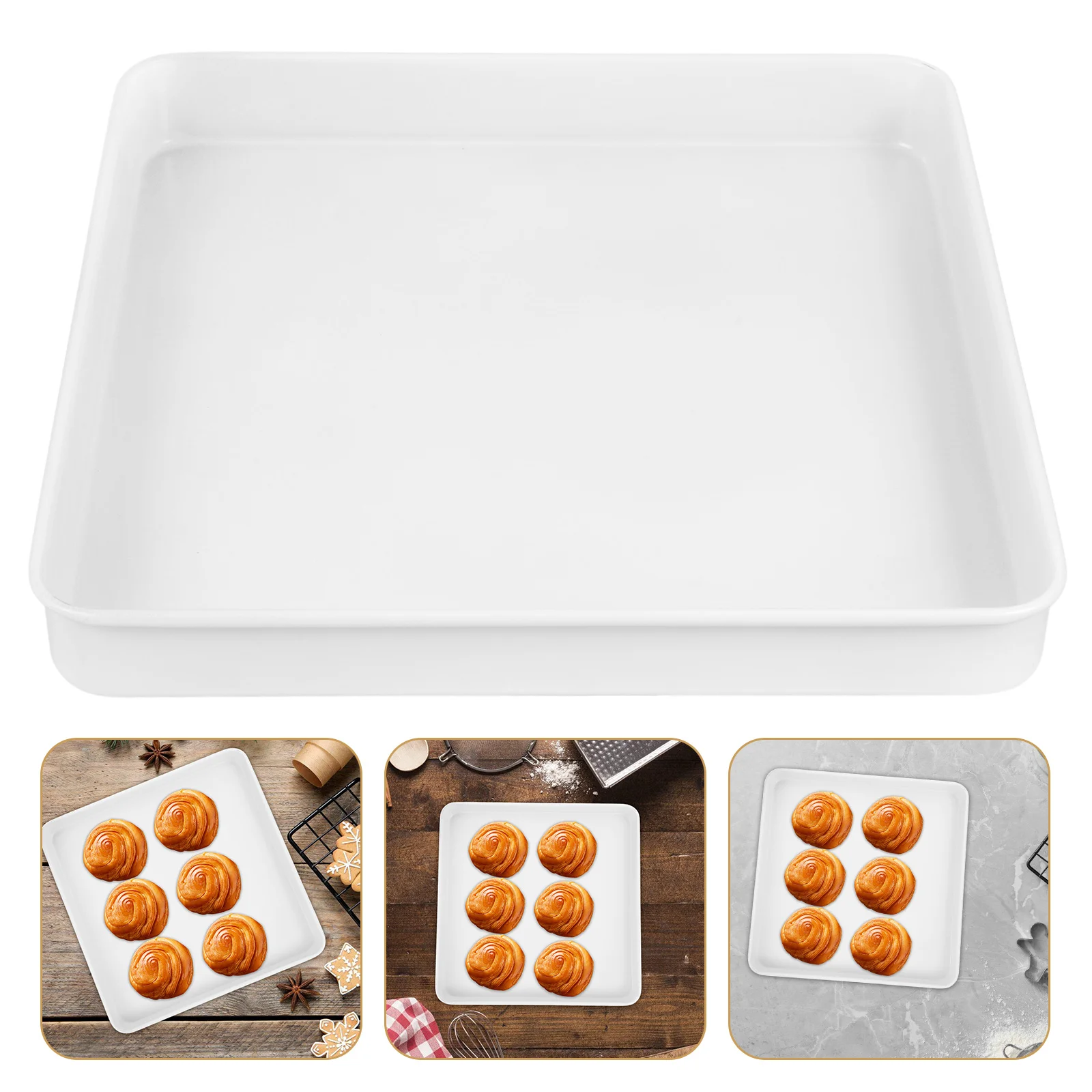 

Baking Tools Cake Roll Mold Household Pans Square Tray Carbon Steel Cookie for Oven