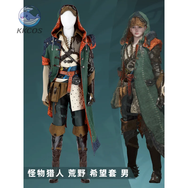 

Game Monster Hunter Wilds Alma Nata Hope Set Cosplay Costume Halloween Fantasy MenWomen New Uniform Props Accessories Set KKCos