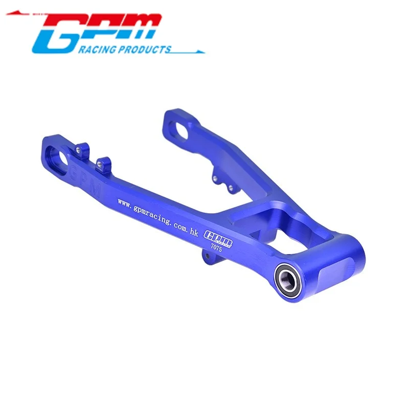 Gpm mx057 braço oscilante traseiro de alumínio 7075 (rolamentos internos maiores) para losi 1/4 promoto mx sm motocicleta atualização rc