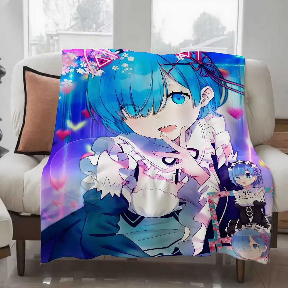

Anime R-Re Zero Blanket Design Lightweight For Dorms, Naps, Living Room, Office,Sofa,All-Season