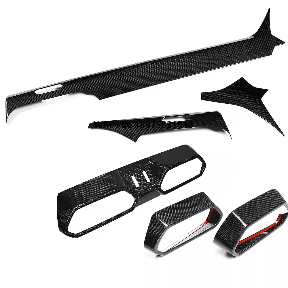 

Для URUS 2018-2025: Декоративные наклейки из настоящего карбона для приборной панели и рамки воздуховодов, аксессуары для автомобиля