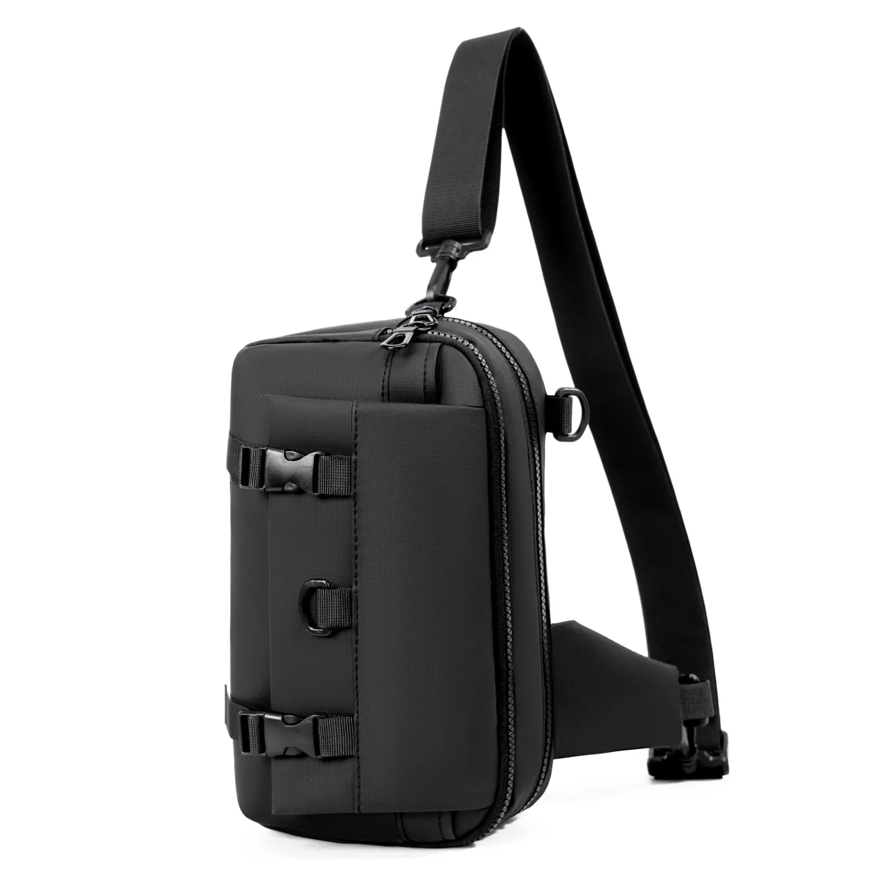 Multi-functional Men's Chest Bag with Large Capacity and Water-resistant Feature; Multi-functional Durable Single-shoulder Bag