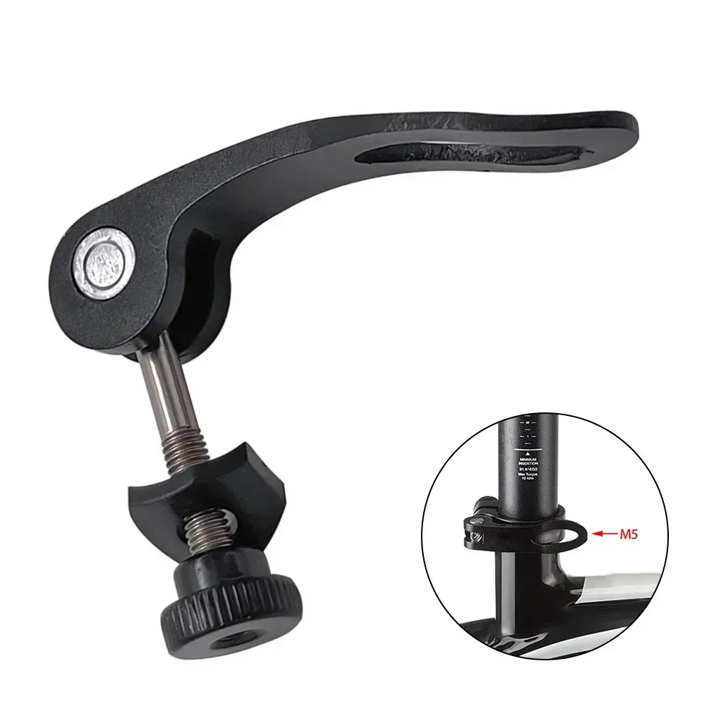 Bicycle Quick Release Screw Bike Seat Post Clamp Skewer Bolt Lightweight Adjust The Seat Height Cycling Parts Tool M5 45mm