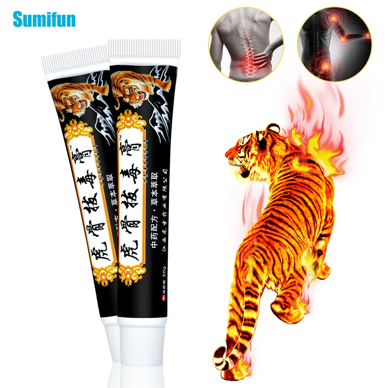 

SMF 30g Pain Relief Cream Tiger Balm Ointment Rheumatoid Arthritis Joint Analgesic Medical Plaster For Blood Circulation 1Pcs