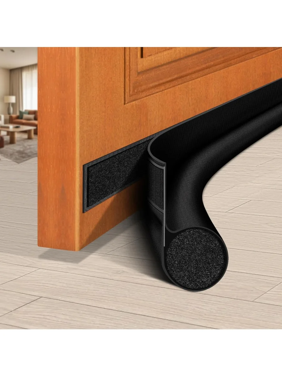 HomeProtect Door Draft Stopper 36 Inch Under Door Draft Blocker Door Sweep for Bottom of Door Reduce Cold Air, Soundproof, Light