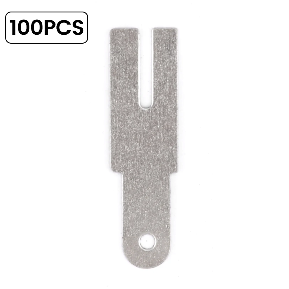 100pcs 18650 Lithium Battery Nickel Sheet Polygonal Battery Nickel Sheet For Spot Welding Machine Batteries Connection Sheets