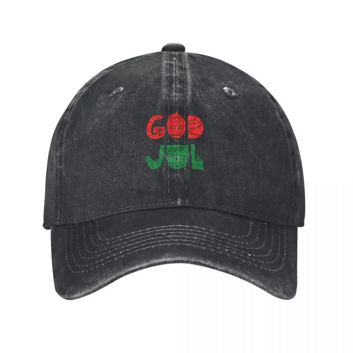 God Jul Nordic Christmas Scandinavian Xmas Baseball Cap Brand Man cap Rugby Golf Wear Men Women's