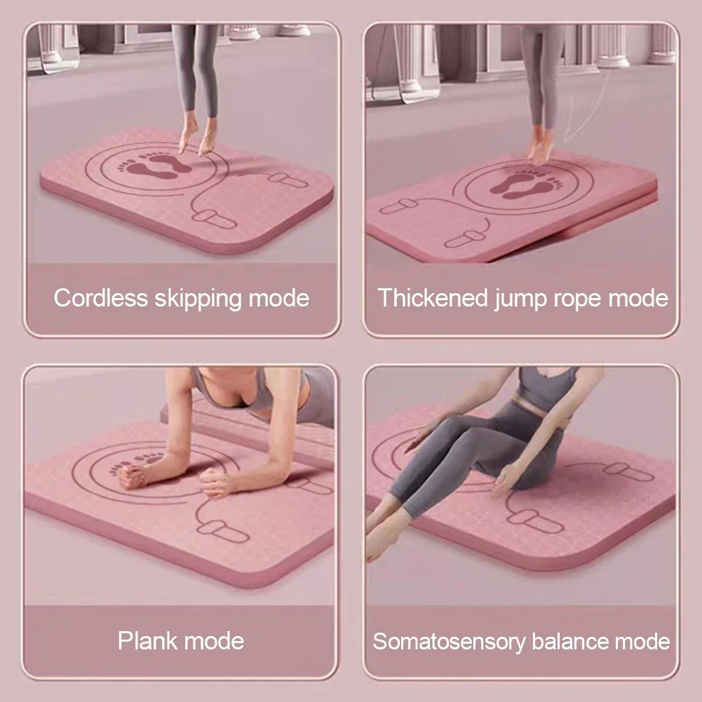 TPE اليوغا حصيرة المهنية امتصاص الصدمات عدم الانزلاق عزل الصوت اللاسلكي الطفر حصيرة الرياضة فقدان الوزن اللياقة البدنية وسادة