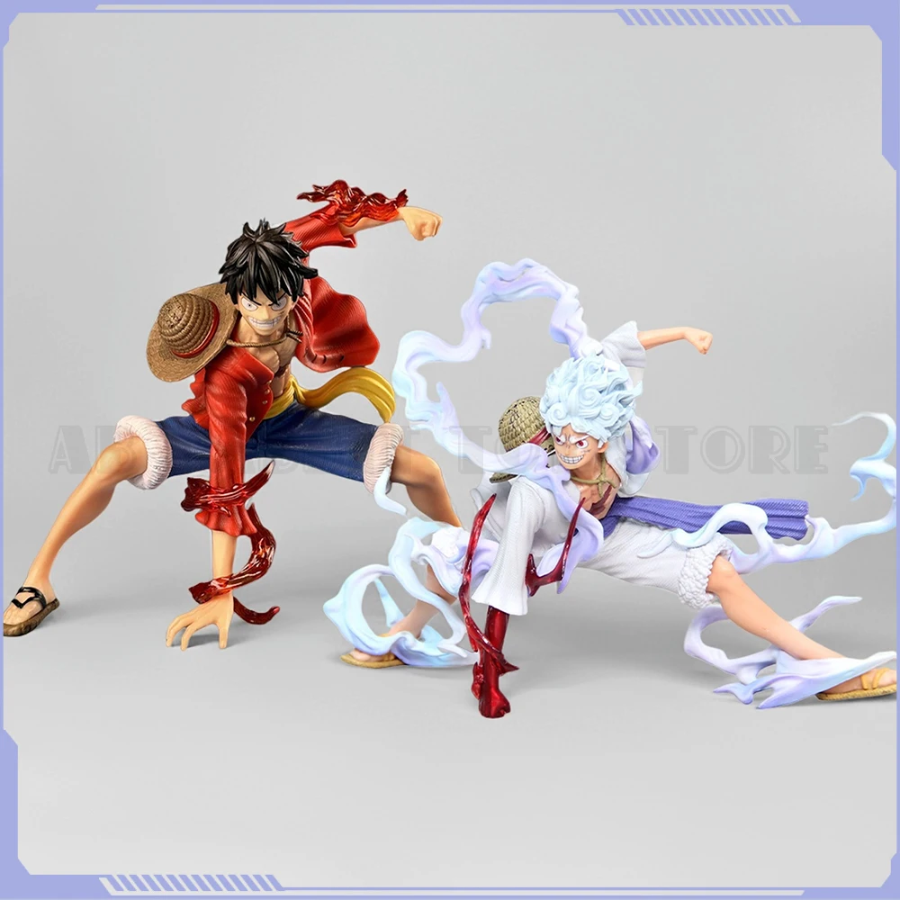 Figura de Anime de una pieza de 17cm, figura de Luffy, mono D. Figurita de acción estilo batalla de Luffy, estatua Gk, modelo de muñeca, colección de juguetes, regalos