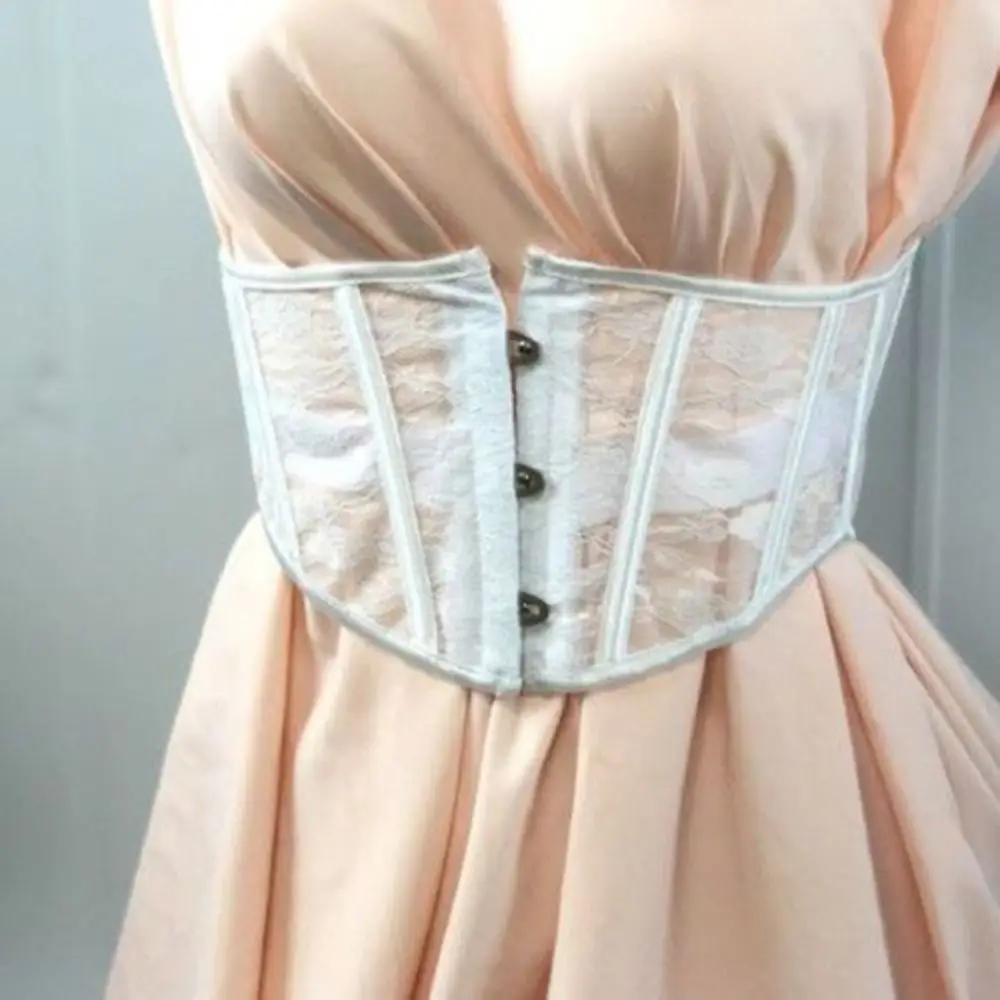 Pakaian Pembentuk Perut Jaring Sabuk Latihan Bunga Renda Postpartum Perut Korset Pelangsing Pengurang Perut Pembentuk Tubuh Wanita