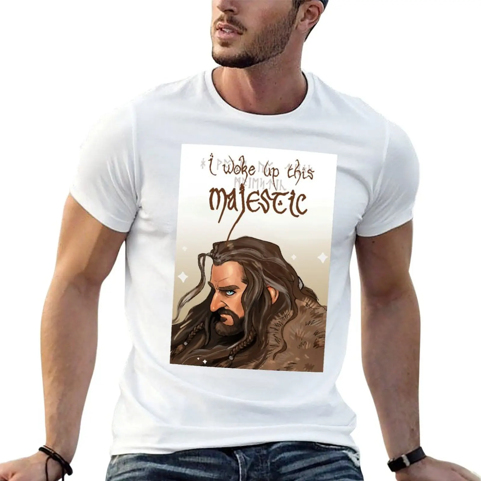 

Woke up this majestic T-Shirt t shirts for man graphic funny anime tshirt T-Shirt