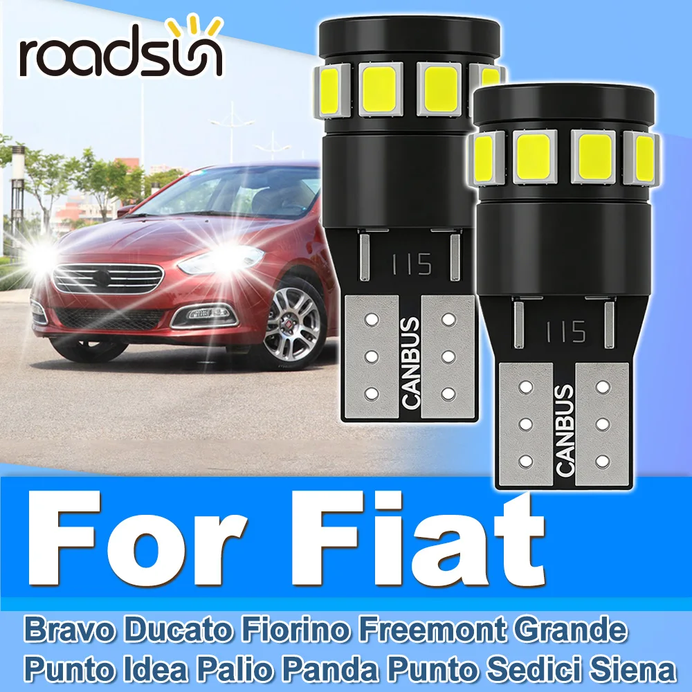 

Roadsun 2PCS For Fiat Bravo Ducato Fiorino Freemont Grande Punto Idea Palio Panda Punto Sedici Siena Canbus LED Clearance Lights