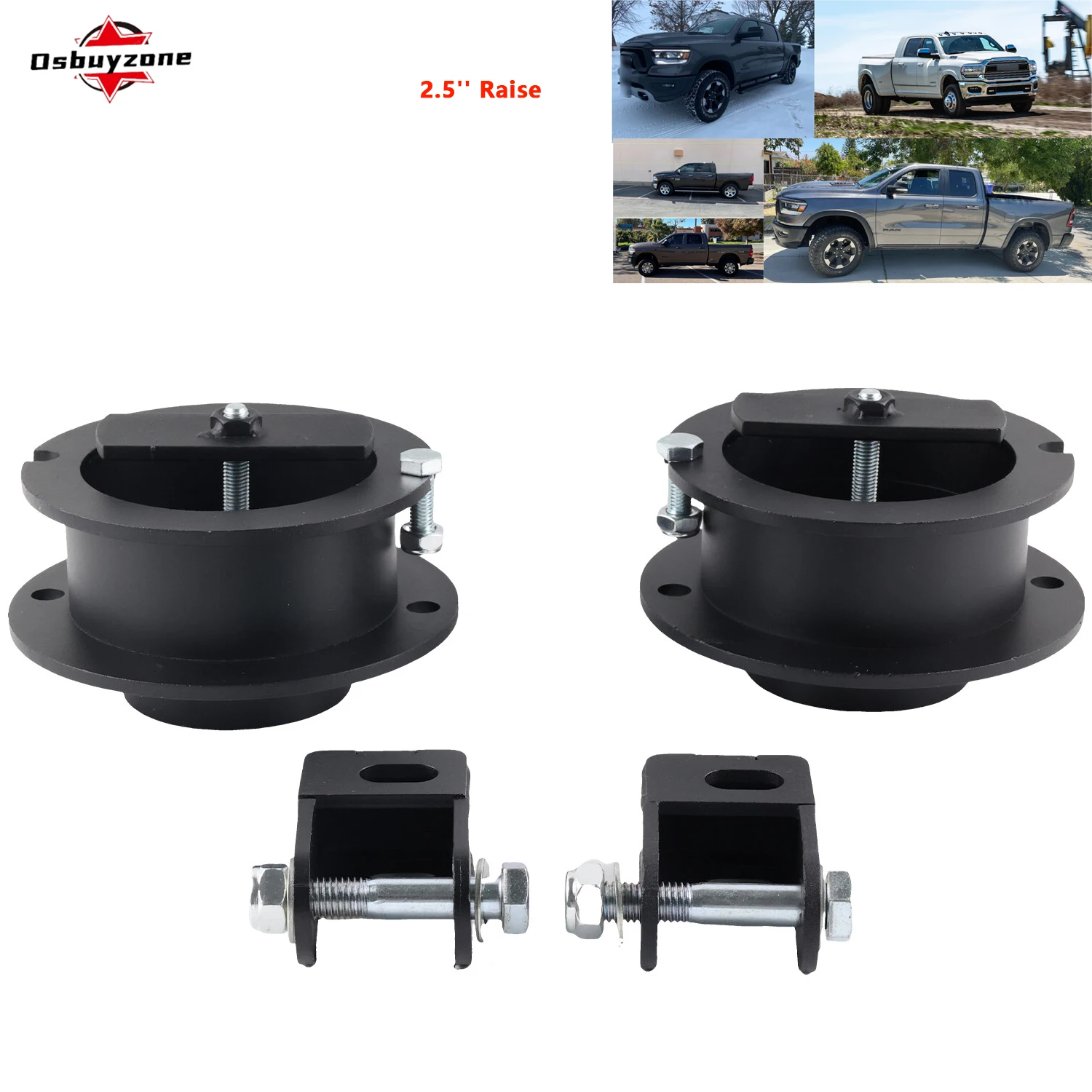 

Подвеска LIFT Raise 2,5 дюйма, комплект переднего выравнивания, проставки для Dodge Ram 2500 2013-2024 Ram 3500 4WD 4*4 2014-2024 гг.