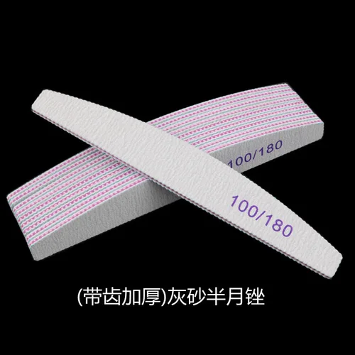 Imagen 2 del producto 10/50/100 Uds lima de uñas profesional 100/180 papel de lija grueso manicura lima de uñas tampón para esmalte de Gel accesorios de herramientas de decoración de uñas