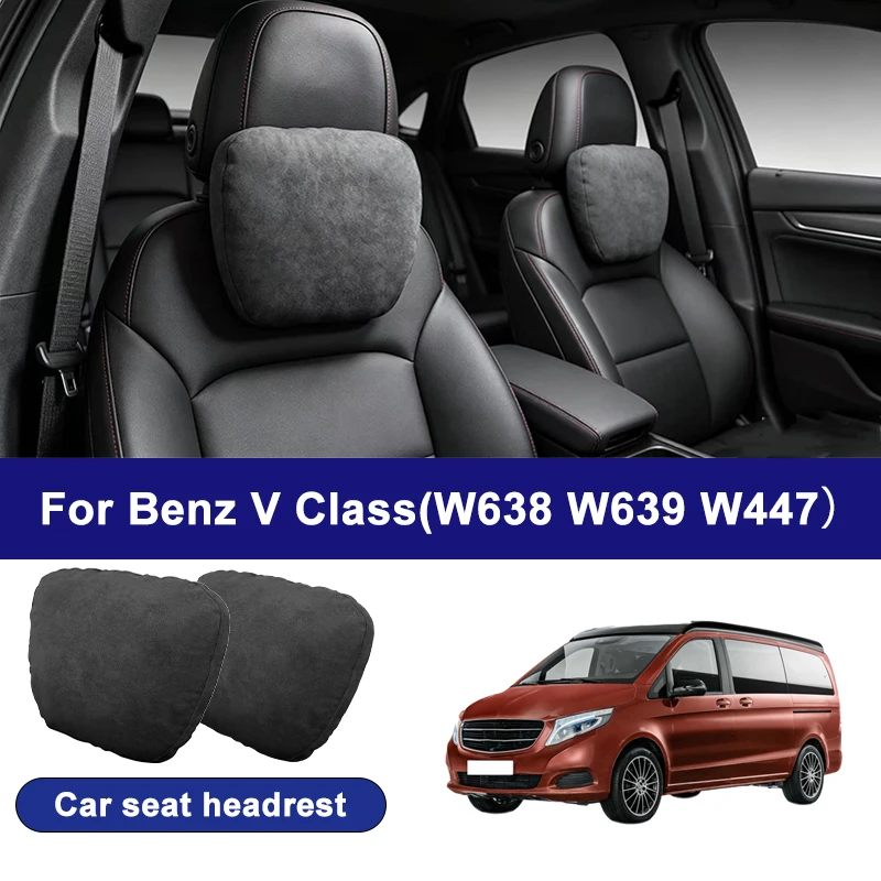 For Benz V Class W638 W639 W447 car headrests,soft universal adjustable car seat pillows,car neck pillow cushions,car accessory