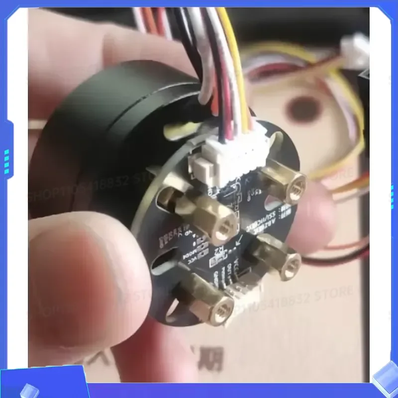 2804 DC Brushless Motor with Magnetic Encoder AS5600 MT6701 Driver Board FOC Hollow Shaft for Pan Tilt